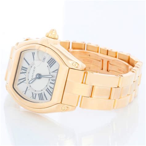 cartier w62018v1|Cartier Roadster 18kt Yellow Gold Ladies Watch W62018V1.